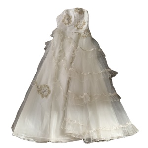 Moda vendita calda di seconda mano bianco usato abito <span class=keywords><strong>da</strong></span> sposa abiti <span class=keywords><strong>da</strong></span> sposa <span class=keywords><strong>vestiti</strong></span> usati abbigliamento femminile - Product Image 2