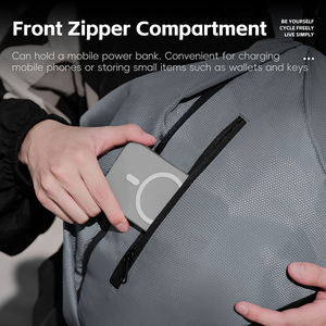 Bolsa de almacenamiento reflectante, ligera, de gran capacidad, impermeable, resistente al desgaste, de nailon, 11,5 L, para bicicleta, senderismo y ciclismo - Product Image 4
