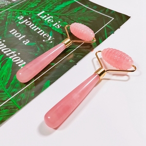 Rodillo de gran oferta de fábrica DIY, Jade para ojos faciales y Bola de perfume de cristal brillante <span class=keywords><strong>Versace</strong></span>, rodillo de cuarzo rosa - Product Image 5