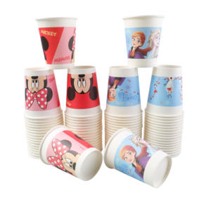 <span class=keywords><strong>Disney</strong></span> <span class=keywords><strong>Frozen</strong></span> Series 220ml lindo vaso de papel desechable con imágenes mixtas de dibujos animados para fiestas - Product Image 1