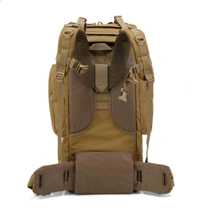 65L Big Capacity Camping <b>Backpack</b> Outdoor Hunting Climbing Travel Rucksack <b>Khaki</b> Tan Color Coyote - Product Image 5