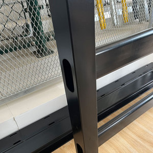 Valla de seguridad para puerta portátil con recubrimiento de polvo Negro, Ciervo, ganado, 8 pies, 4 rieles, tablero de acero, valla para rancho de caballos - Product Image 6