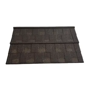 Superior Waterproof Stone Coated Steel Roof Tiles Flat Sheet Multi-Jump Shingle Metal Victorian Design for Building