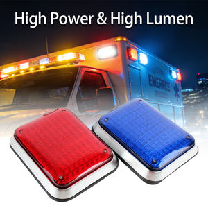 Feux stroboscopiques LED rouges/bleus haute puissance 12V-24V, feux d'avertissement d'urgence à montage en surface pour <span class=keywords><strong>ambulance</strong></span>, camion de pompiers, véhicule - Product Image 1
