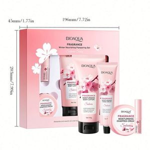 Ventes chaudes, marque privée BIOAOUA, ensemble nourrissant d'hiver à la fleur de cerisier, ensemble luxueux hydratant pour tous types de peaux - Product Image 6