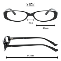 Lunettes optiques rétro ovales fines à monture TR90, branches flexibles ultralégères, verres transparents sans correction