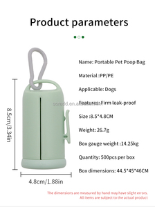2025 nouveau Design écologique chien sac à ordures distributeur de haute qualité mignon animaux de compagnie voyage transporteur élimination des déchets vente chaude - Product Image 2