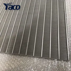 Welded mesh slot size 0.5mm 0.7mm 0.75mm China Suppliers Flat Welded Wedge Wire Screen for filter