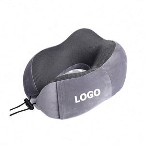 Custom Logo Memory Foam Travel Neck <b>Pillow</b> - Comfortable U <b>Shaped</b> Airplane <b>Pillow</b> for Promotional Gifts - Product Image 1