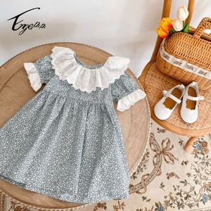 Baju Musim Panas Bayi Baru Lahir Pakaian Bayi Perempuan Motif Bunga Romper Lengan Pendek Set Pakaian Bayi - Product Image 6