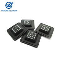 Clavier en caoutchouc de silicone gravé au laser et conception de bouton personnalisable pour clavier