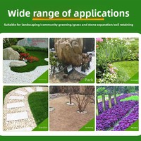 Bande de délimitation en plastique épaissi en forme de L pour l'extérieur, idéale pour les jardins, les pelouses et les murs de soutènement paysager