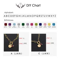 Collares con Iniciales EMANCO, Letras del Alfabeto, Acero Inoxidable, Cadena de Eslabones para Mujer, Gargantilla Moderna y Minimalista, Joyería para Fiestas