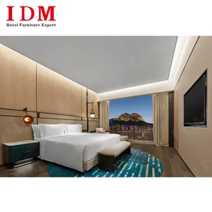 Conjuntos modernos de móveis para quartos de hóspedes de hotel, conjunto de móveis para quarto de hotel 5 estrelas