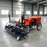 Nouvelle machine de nivellement de béton avec vitesse réglable et récepteur laser pour le pavage de dalles sur de larges surfaces
