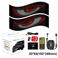 ADLED Voiture LED Ange Diable Yeux Lumière Matrice Panneau Demon Eye Dynamique Lumières Fenêtres Grand Programmable Flexible pour Voiture Camions