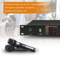 Paulkitson K1800 Processeur audio professionnel Préprocesseur d'effets numériques Matériel métallique