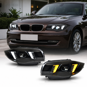 Faros Delanteros YU GUANG para <span class=keywords><strong>BMW</strong></span> Serie 1 E87 <span class=keywords><strong>2004</strong></span>-2011 118i <span class=keywords><strong>120i</strong></span> 125i, Actualización de Luces Delanteras, Faros Ojo de Serpiente para <span class=keywords><strong>BMW</strong></span> E87 - Product Image 1