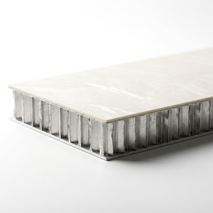 Paneles compuestos de panal de aluminio SPC personalizados, tableros de cubierta modernos para material de construcción de ingeniería anticorrosión ignífugo - Product Image 1