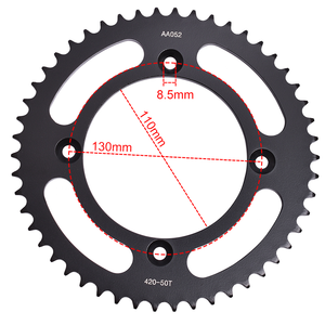 ASDL Nouvelle Roue Dentée Arrière 520-42T en Acier Carburé pour Moto <span class=keywords><strong>Kawasaki</strong></span> GPZ250 Z250 EX300 Z300 ZR400 ER-5 ER500 <span class=keywords><strong>GPZ500</strong></span> Garantie 6 Mois - Product Image 1