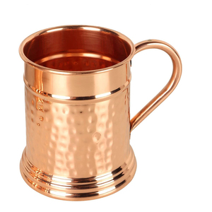Las Mejores Ofertas, Taza Moscow Mule de Cobre Puro, Taza de Cerveza de Cobre Martillado, Estilo Vintage, para Bar, Cocina y Hogar - Product Image 1