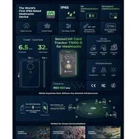 Sensecap T1000-E LR1110 GPS IP65 Meshtastic Intérieur Extérieur Positionnement Capteur de mouvement AG3335 NRF52840 Réseau de communication