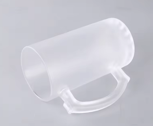 Mug à bière en verre dépoli mat de grande capacité pour sublimation, 16 oz, vente en gros - Product Image 2