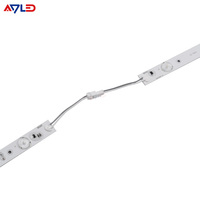 Barre LED fine en gros SMD3030 24V, barre lumineuse LED rétroéclairée IP20 3.2W 7 lampes 6500K, barre linéaire LED pour caisson lumineux fin