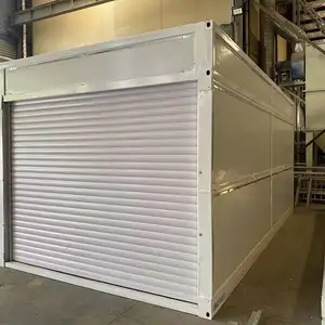 Foldable Steel Sandwich Panel modular prefab Container Houses integrado para a comunidade móvel