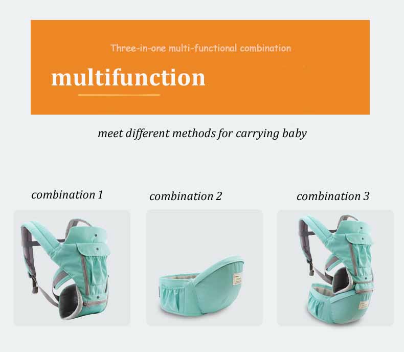 Product Name Baby Carrier Front Facing Comfortable Sling Backpack Pouch Wrap Baby Kangaroo Hipseat For Newborn Material Exte