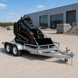 Remolque de Plataforma Plana de Aluminio de Alta Resistencia con Rampa y Barandas Laterales para Transporte de Equipos de Construcción - Product Image 5