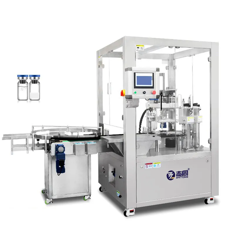 GMP 2ml 5ml 10ml small bottle vials filling capping sealing machine vial injection glass bottle filling sealing equipment