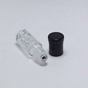 Wholesale 3ml 6ml 12ml Transparent Slender Octagonal Glass Cosmetic <b>Perfume</b> Essential Oil <b>Roller</b> Bottle - Product Image 2