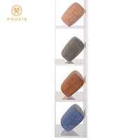 Étui à lunettes rigide ovale, en cuir PU rétro avec texture peau de mouton, boîte de rangement pour lunettes de soleil avec logo personnalisé