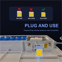 Router 4G/WiFi Solar para Exteriores de Súper Resistencia con Cobertura de hasta 60M, Nano SIM y Batería de Larga Duración