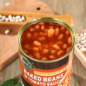 Fully Stocked customized Canned Vegetable Canned White Kidney Beans In Tomato Sauce
