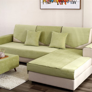 <b>Sofa</b> Cover Solid Color Polyester <b>Waterproof</b> Machine Washable All Season Non Slip Fit For <b>Sofa</b> Cushions - Product Image 3