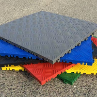 Rejilla de Plástico Entrelazada de 400x400x18mm de Grosor para Drenaje, Baldosas de Suelo para Garaje, Taller de Lavado de Coches y Detallado