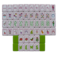 Nuevo Juego de Fichas de Mahjong Personalizadas MERRY-ISH, Fichas de Mahjong Americanas de Lujo, Entretenimiento de 4 Capas, Fichas de Mahjong Navideñas