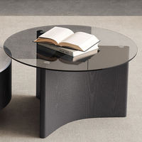Table basse et meuble TV en marbre, design moderne, écologique et durable, pour villa et hôtel