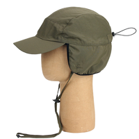 Casquette d'hiver sportive en nylon pour hommes avec doublure en polaire et motif léopard pour les sports de plein air