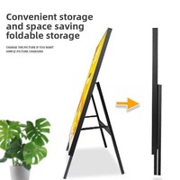 DD-22 LED Vertikaler Ausziehbarer Ultraflacher Leuchtkasten Mobiler Freistehender Werbeaufsteller Faltbarer Display-Ständer Beleuchtetes Poster