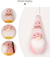 Décoration de Noël en peluche sans visage, gnome suspendu, pendentif décoratif flocon de neige pour le Nouvel An, la maison, la fête de Noël, gnome Rudolph