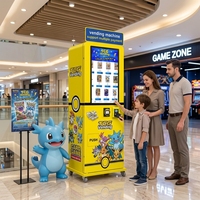 Distributeur automatique de cartes à collectionner, écran tactile 32 pouces, intelligent, autonome, avec vérification d'âge, lecteur de cartes sans espèces, vente en gros