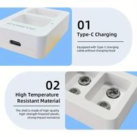 PUJIMAX Smart 9V USB Chargeur de batterie Affichage LED 2-Slot Rechargeable Nimh Nicd Chargeur de batterie 9V Câble double USB Port de charge