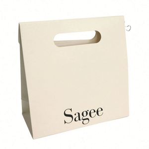 HIgh Quality Low Moq Exquisite Premium Paper Bag with Ribbon Handle Elegant Paper Packaging for <b>Shopping</b> Bags - Product Image 1