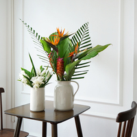 Vente en gros décoration de salon de mariage vases à fleurs ikebana en céramique blanche pour la maison