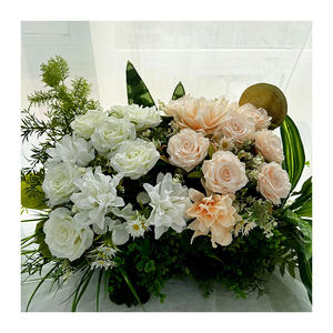 10 têtes printemps Rose grappes haute qualité <span class=keywords><strong>Hugo</strong></span> diamètre 9 cm décorations pour la maison Graduation Halloween nouvel an bas prix - Product Image 2