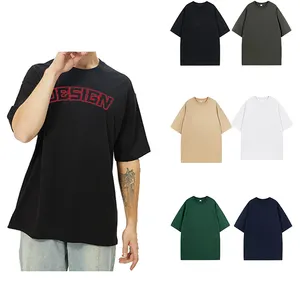 Camiseta de estilo grande para homens, camiseta de caiu macio e personalizada por atacado, camiseta para homens, camiseta para revenda