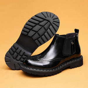 Botas Chelsea de Diseño de Lujo, Personalizadas, Originales, con Plataforma de Goma, Estilo Coreano, Clásicas y Modernas para Hombre - Product Image 1